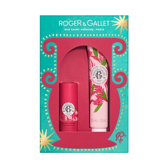Roger & Gallet Gingembre Rouge Set Bálsamo Labial + Crema Manos