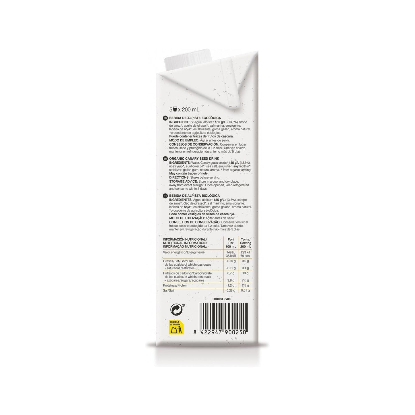 Soria Natural Bebida Alpiste 1L