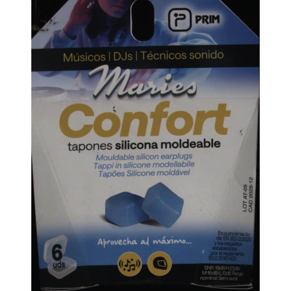 Maries tapones oído silicona 6uds