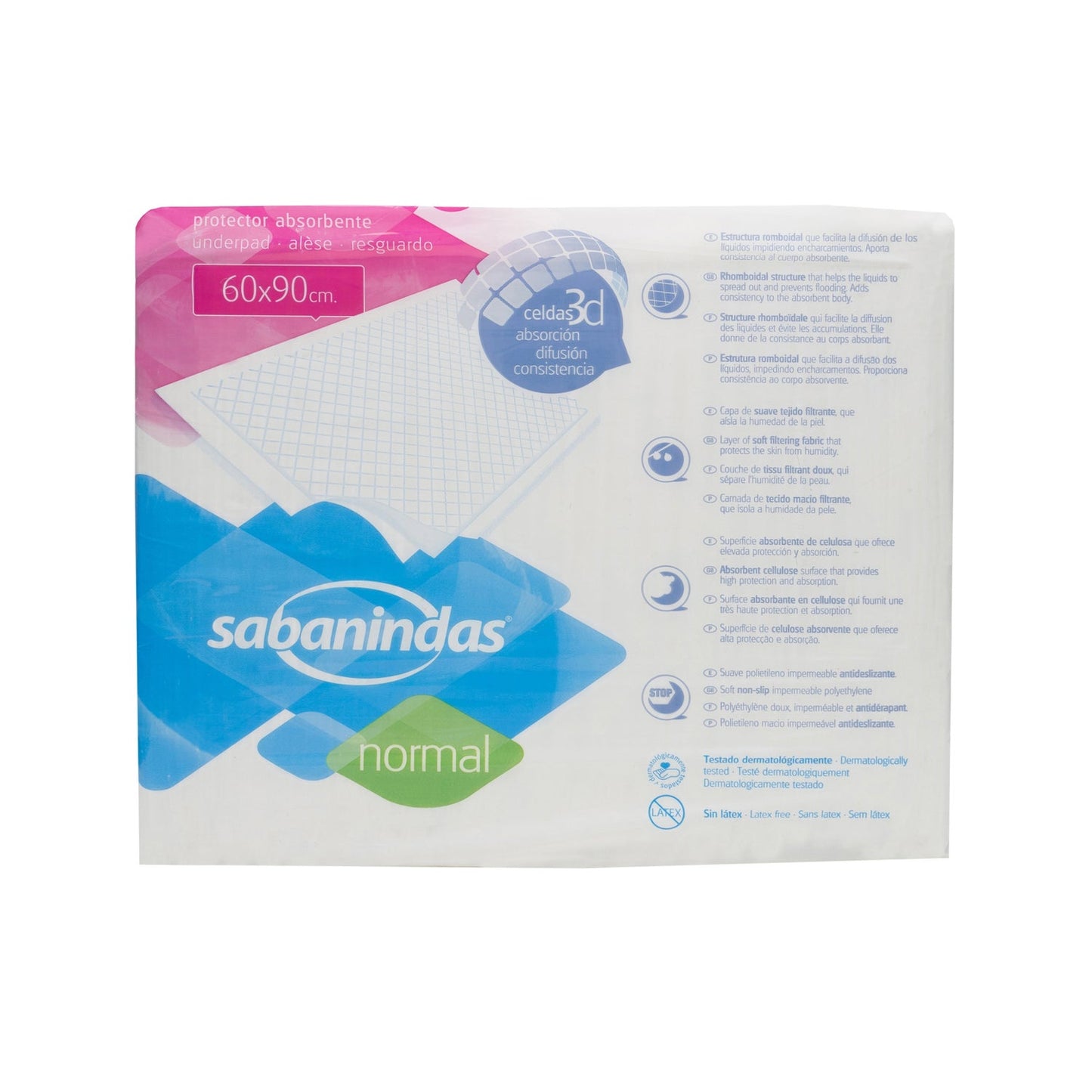 Sabanindas Normal 60x90 25uds