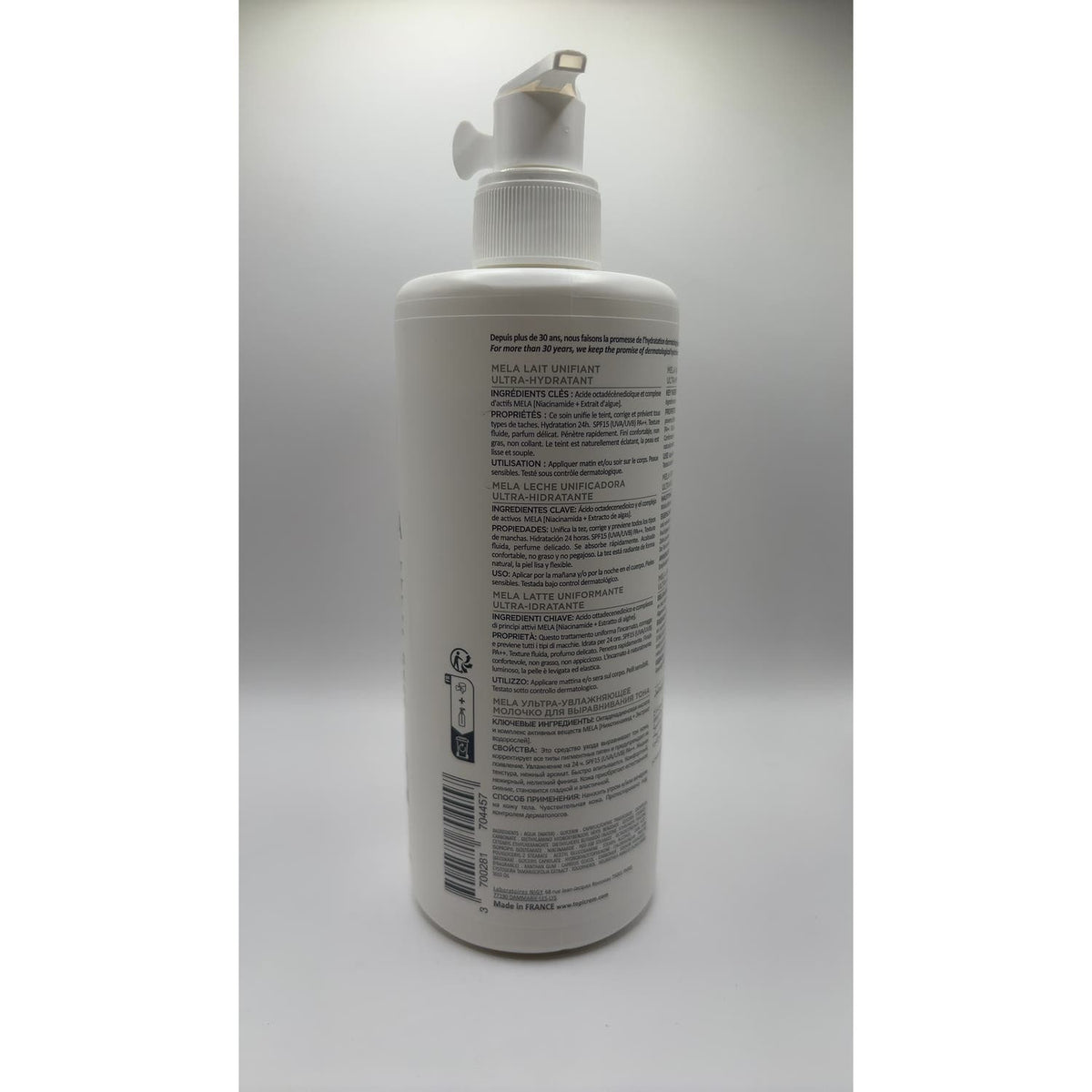 Topicrem Mela Leche Unificante Ultra-Hidratante 500ml