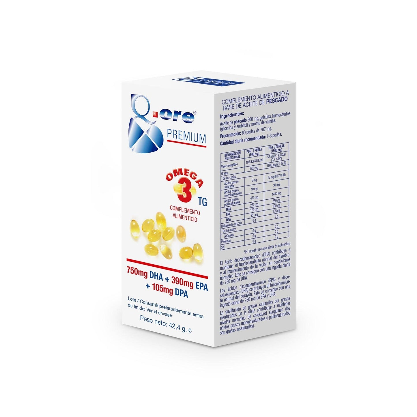 Q.Ore Premium Omega3 60perlas