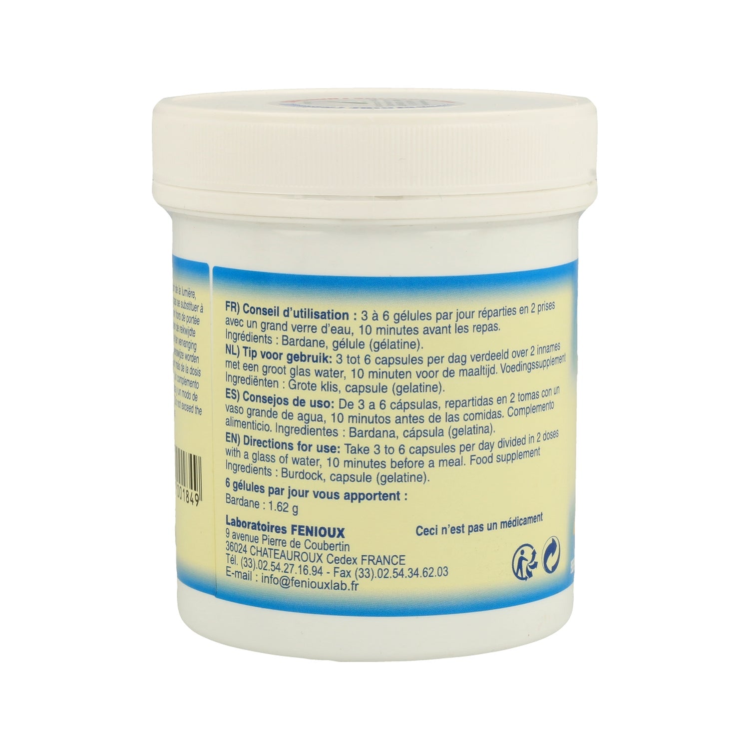 Fenioux Bardana 270mg 200caps