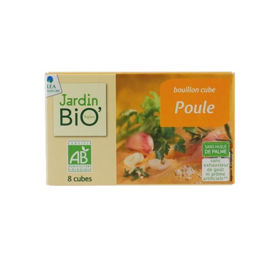 Jardin Bio Cubito Pollo Sin Aceite Palma Bio 8x10 g