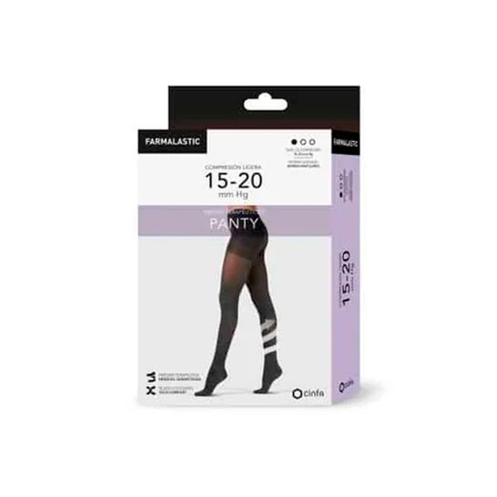 Farmalastic Pantimedia 15 20mm Negro Talla S
