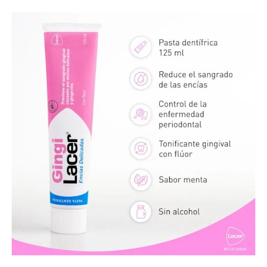 Lacer GingiLacer Encías Delicadas Pasta Dentífrica 125ml