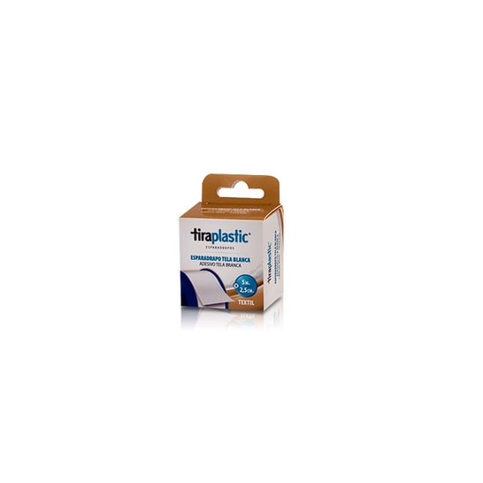 Tiraplastic Esparadrapo Tela Blanco 5mx2 5 cm 1 ud