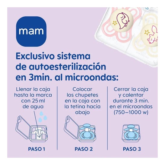 MAM Chupete Tetina de Silicona Perfect Night +6 meses Gris 1 ud
