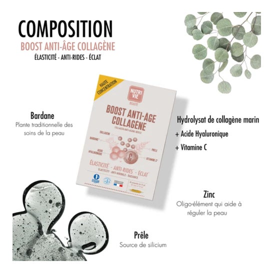 Nutrivie Ampoules Boost Anti-âge Collagène 20 Ampoules
