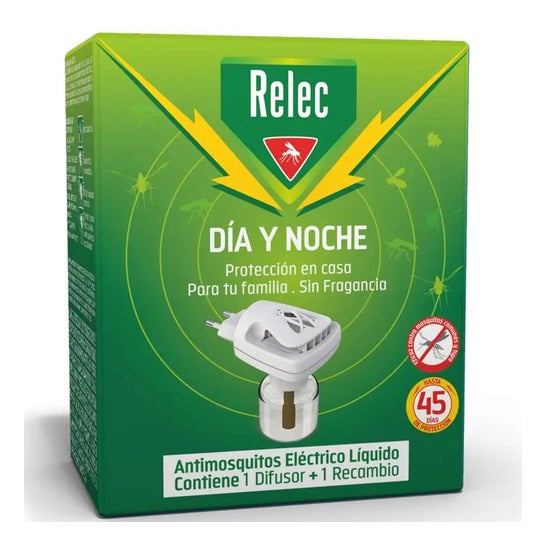 Relec Día y Noche Antimosquitos Difusor Eléctrico + Recambio