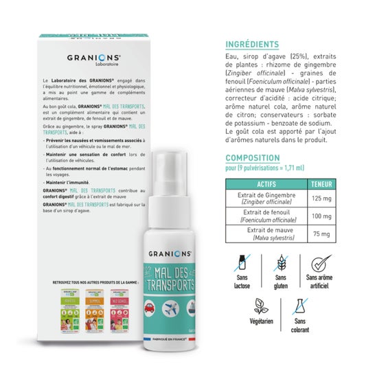 Granions Kid Mal Des Transports Spray 20 ml