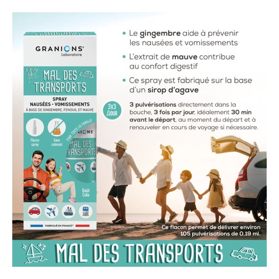 Granions Kid Mal Des Transports Spray 20 ml
