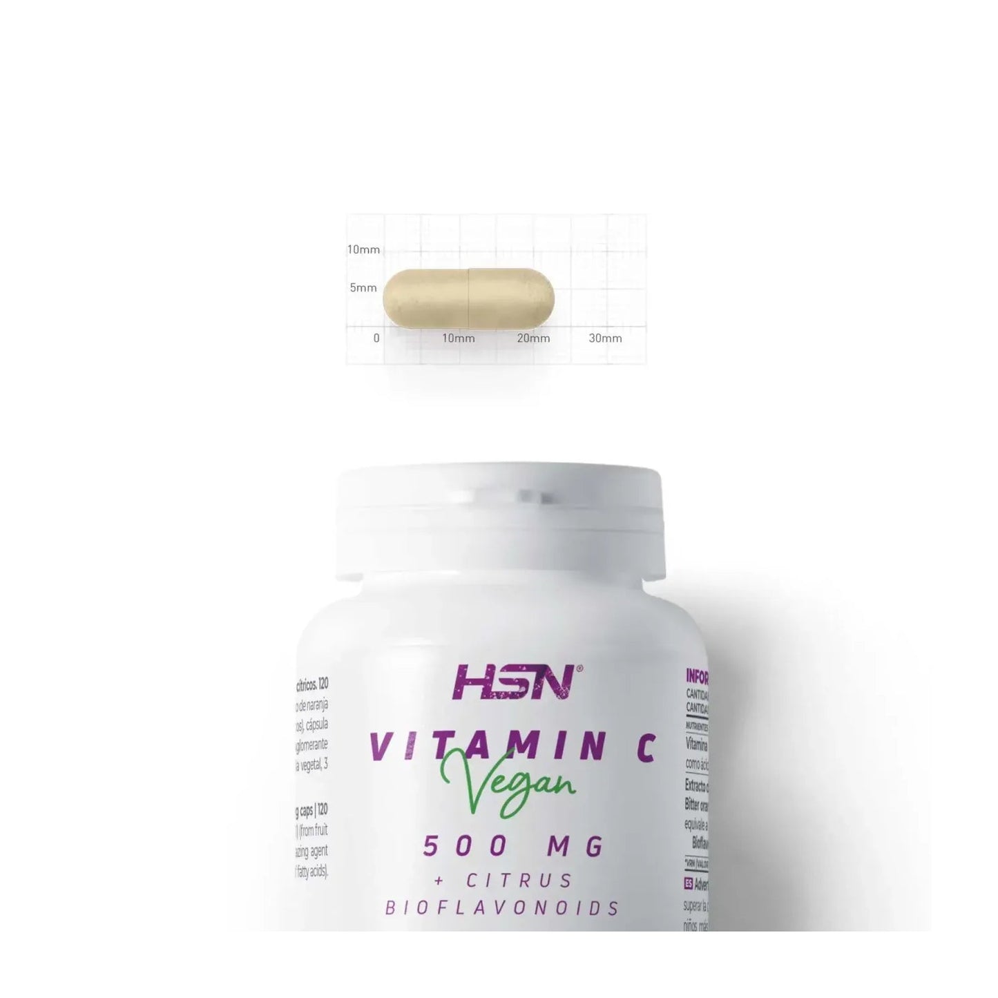 HSN Vitamina C 500mg + Bioflavonoides Cítricos 120vcaps