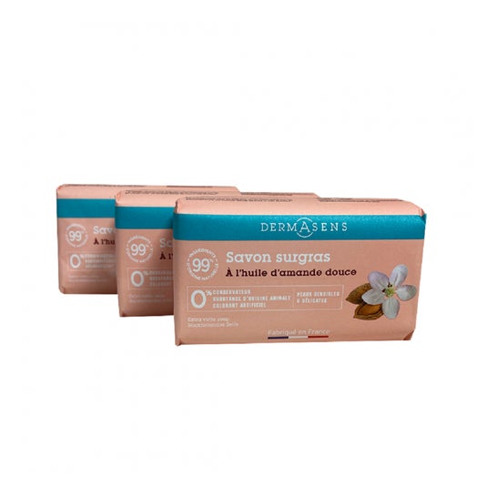 Dermasens Jabón Surgras Almendras 3x200g