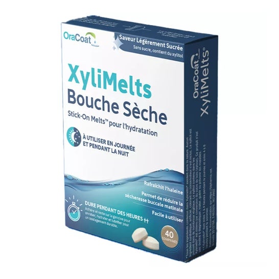 XyliMelts Boca Seca Sabor Suave a Azúcar Sin Azúcar 40comp