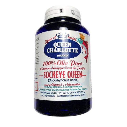 Queen Charlotte Aceite Puro Salmón Rojo 120 caps