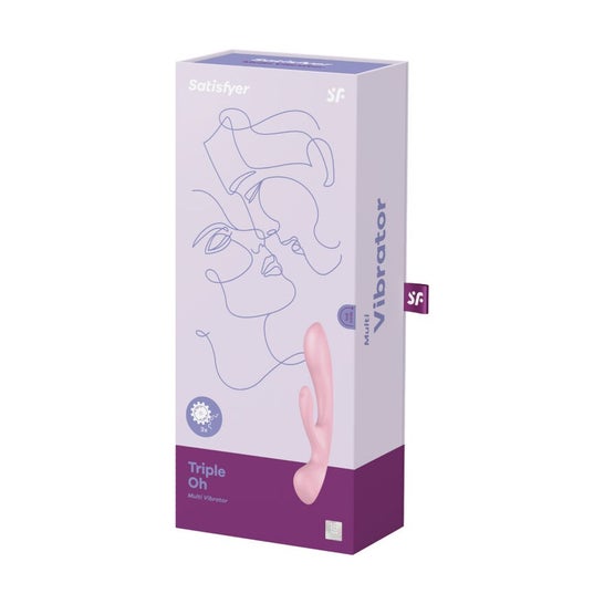 Satisfyer Triple Oh Vibrador Híbrido Rojo 1ud