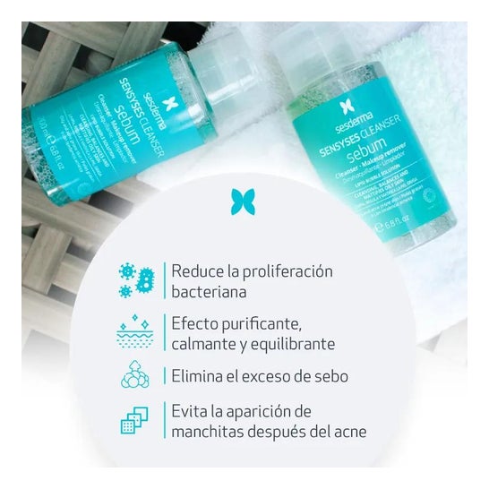 Sesderma Sensyses Cleanser Sebum Desmaquillante Limpiador 200ml