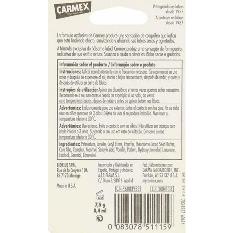Carmex® bálsamo labial tarro clásico 7,5g