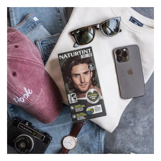 Naturtint Men Gel Coloracion Permanente 5N Castaño Claro 170ml