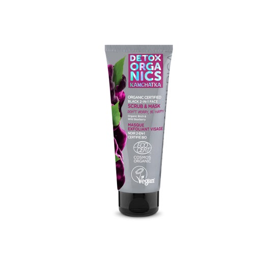 Natura Siberica Exfoliante y Mascarilla Negra 2 en 1 Bio 75 ml