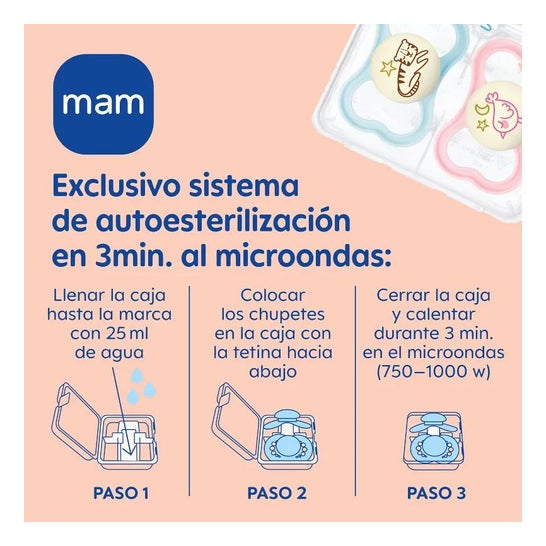 MAM Supreme Night Chupete Silicona +6 M Neutro 1 ud