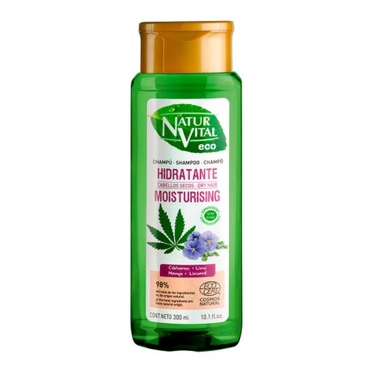 NaturVital Eco Hidratante Cáñamo y Lino Champú 300 ml