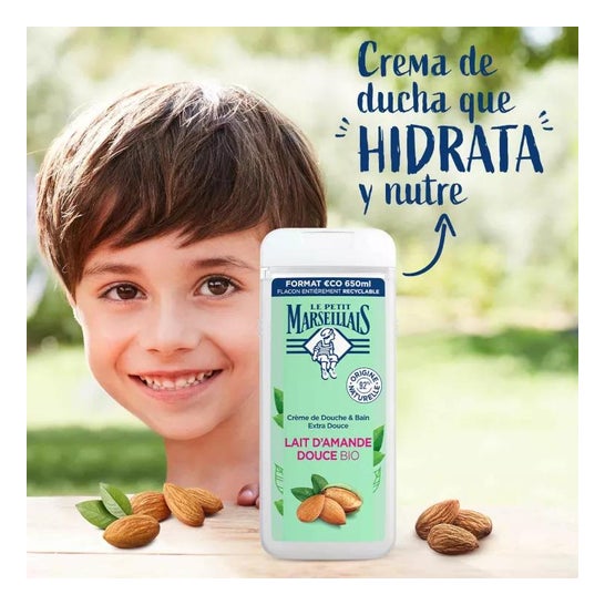 Le Petit Marseillais Gel Baño Leche de Almendras BIO 650 ml