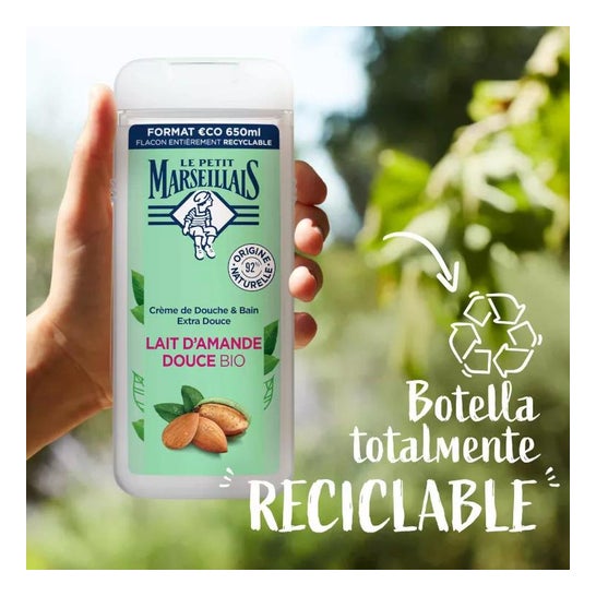 Le Petit Marseillais Gel Baño Leche de Almendras BIO 650 ml