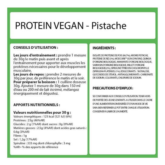 Eric Favre Tri Sources Protein Vegan Pistache 500g