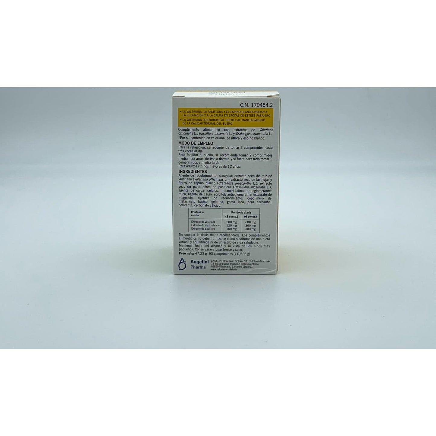 Angelini Valeriana Leo Relajación 90comp