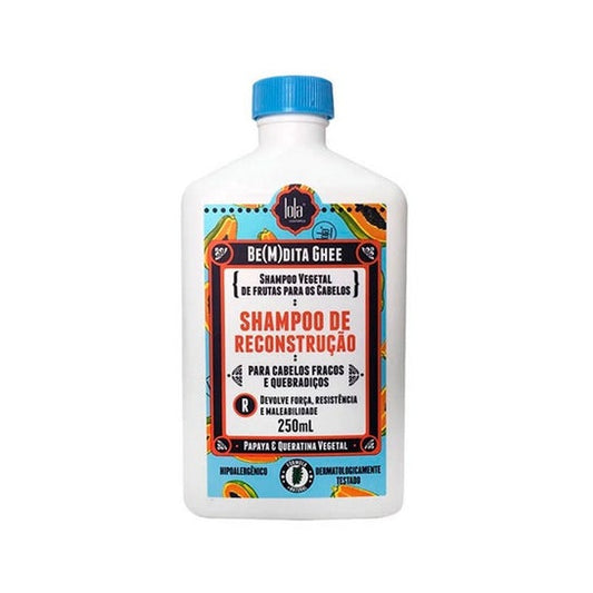 Lola Cosmetics Be(M)Dita Ghee Champú de reconstrucción para Cabellos Frágiles y Quebradizos, 250 ml