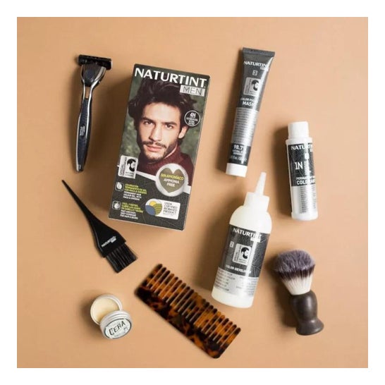 Naturtint Men Gel Coloracion Permanente 4N Castaño Natural 170ml