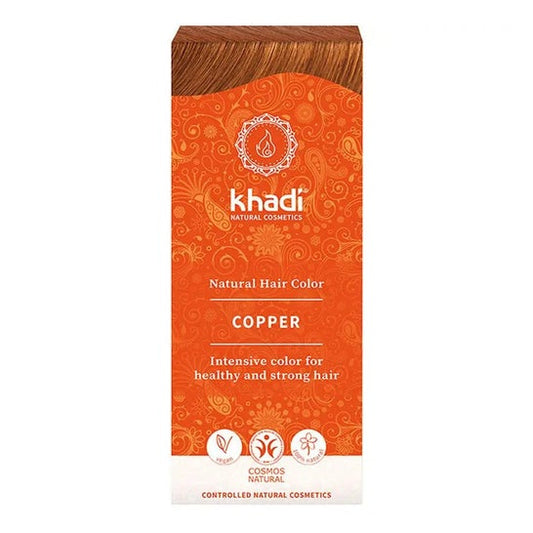 Khadi Herbal Color Cobre Brillante Rubio y Rojizo 100g