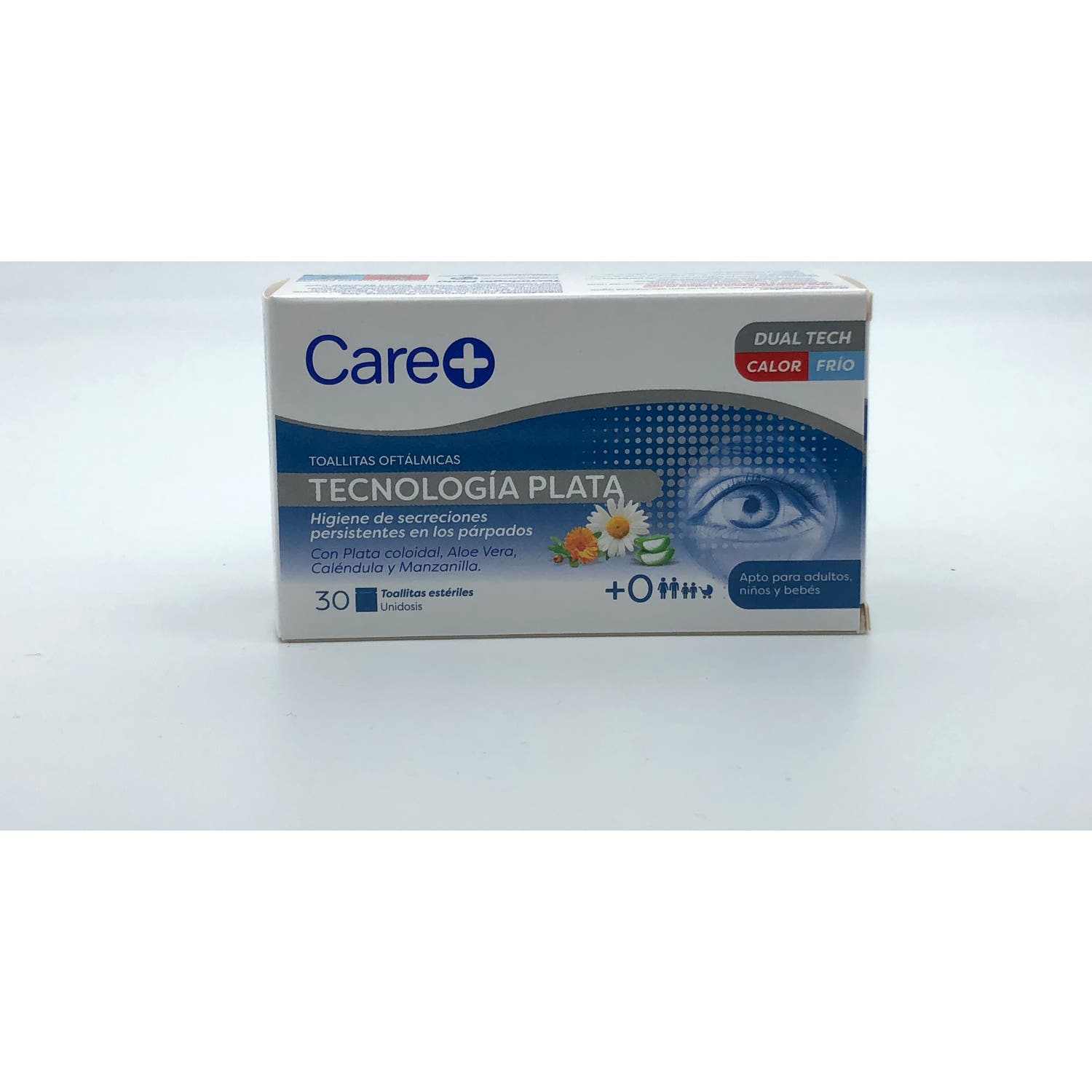Care+ Toallitas Oftálmicas Tecnología Plata 30uds