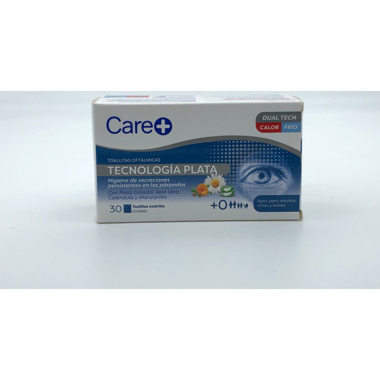 Care+ Toallitas Oftálmicas Tecnología Plata 30uds