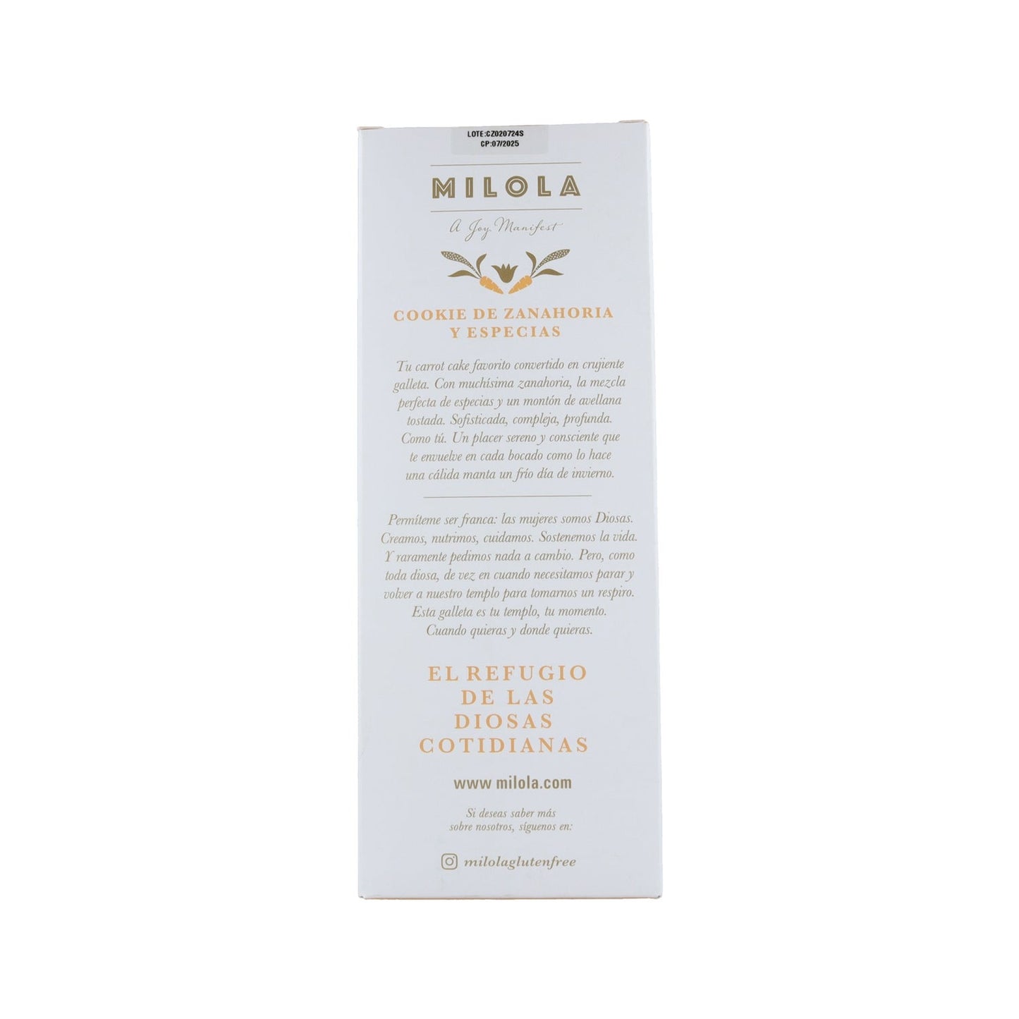 Milola Galletas Zanahoria Especiada 140 g