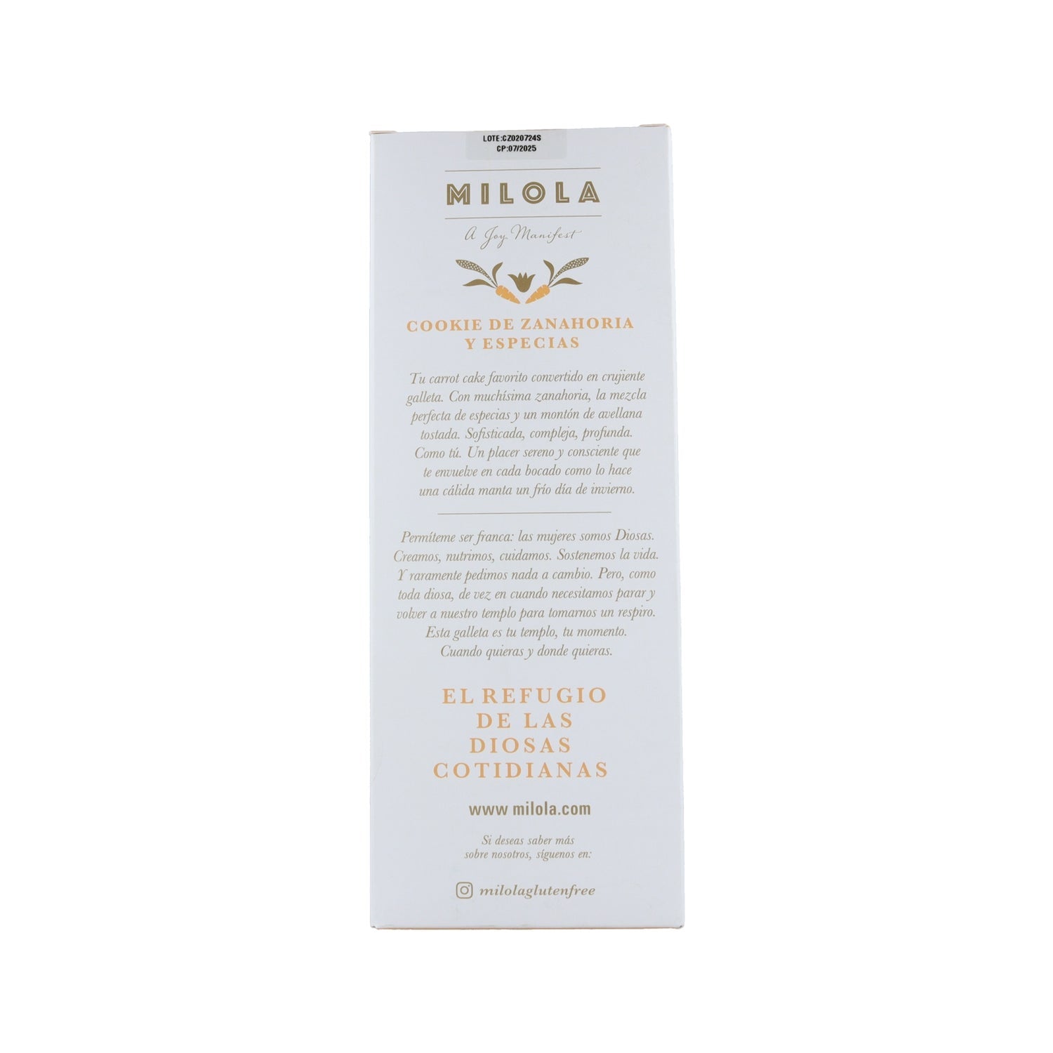 Milola Galletas Zanahoria Especiada 140 g
