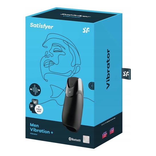 Satisfyer Men Vibration + Masturbator Black 1ud