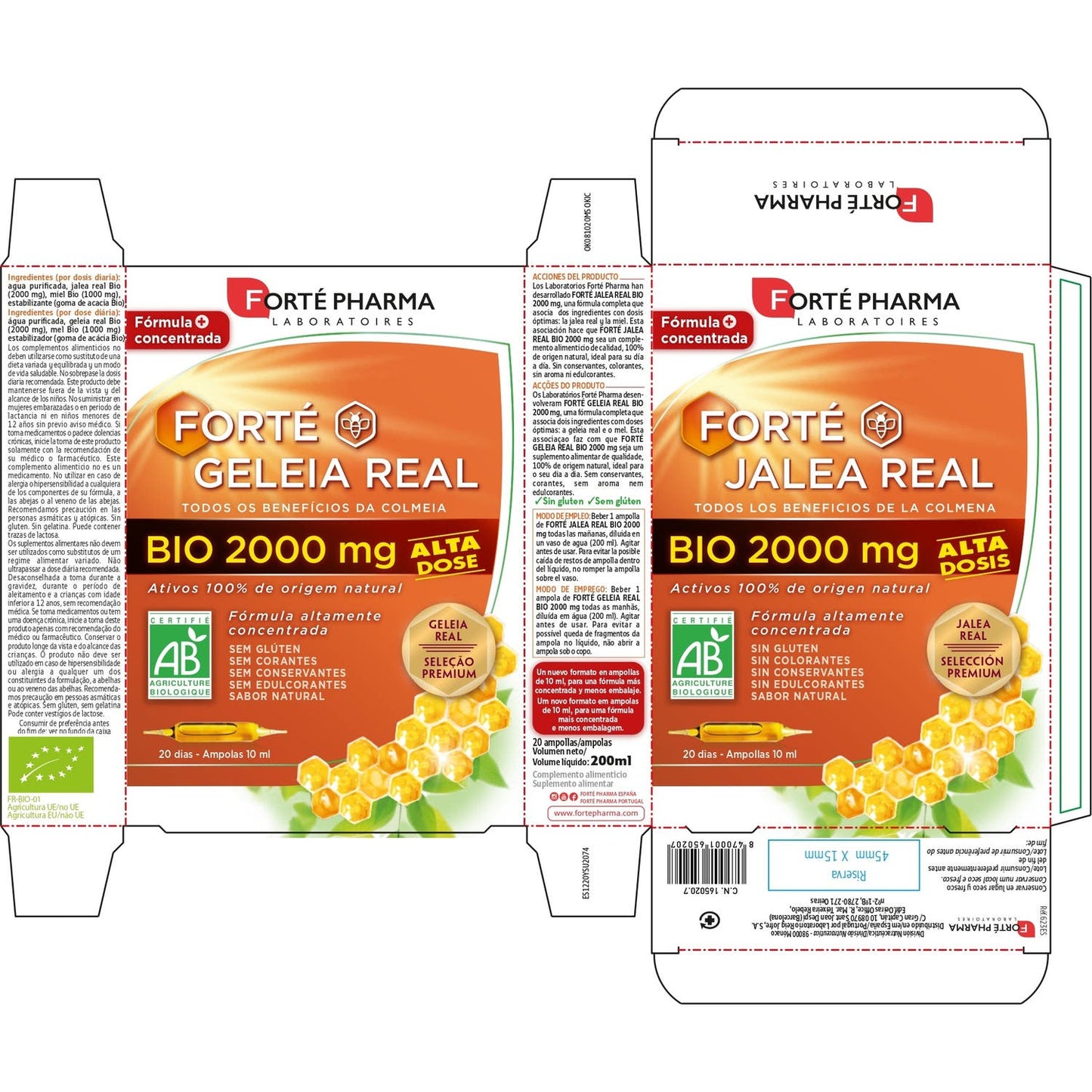 Forté Pharma Forté Jalea Real BIO 2000mg 20amp