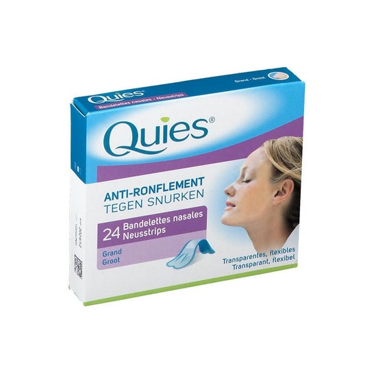 Quies Anti-Ronquido 24 Tiras Nasales