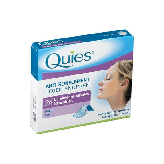 Quies Anti-Ronquido 24 Tiras Nasales