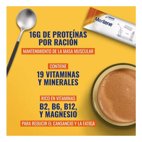 Meritene Fuerza y Vitalidad Chocolate 30 Sobres