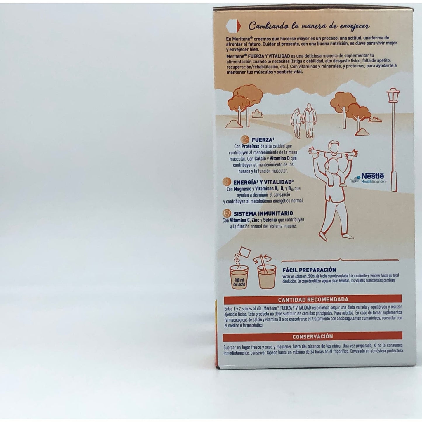Meritene Fuerza y Vitalidad 15 Sobres + 15 Sobres Sabor Chocolate