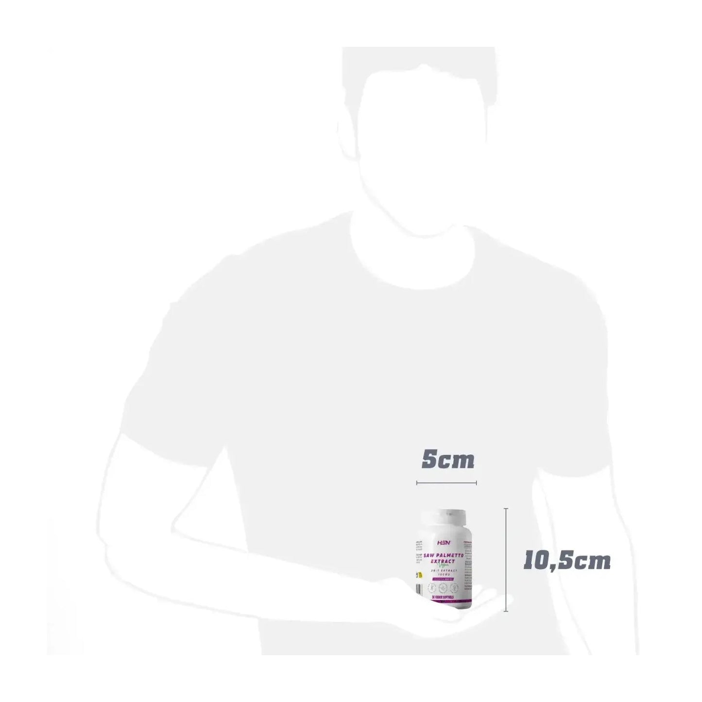 HSN Extracto de Saw Palmetto 20:1 160mg 30 perlas vegetales
