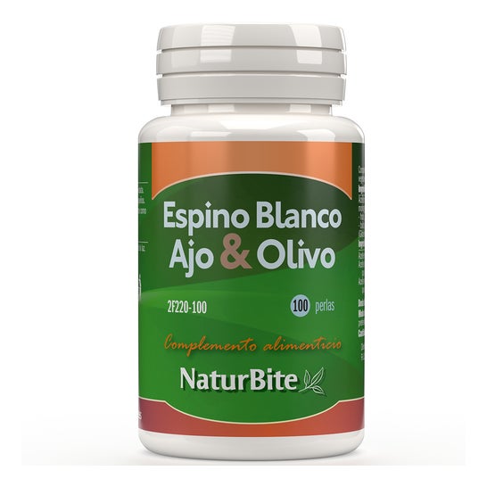 Naturbite Espino Blanco + Ajo + Olivo 500mg 100 perlas