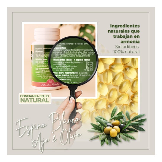 Naturbite Espino Blanco + Ajo + Olivo 500mg 100 perlas