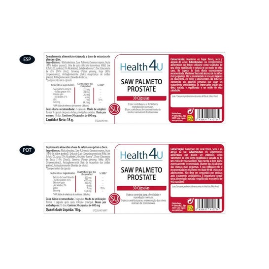 Health 4U Saw Palmeto Prostate 30caps