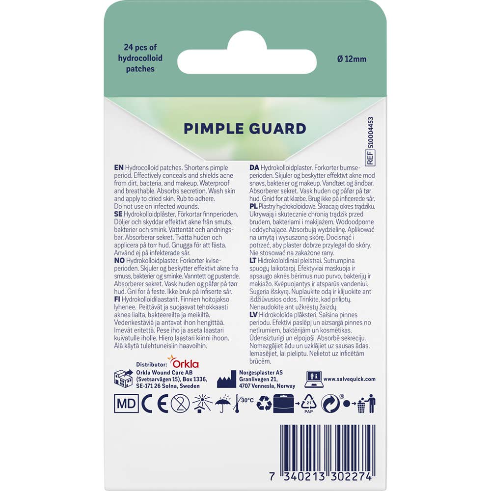 Salvelox Pimple Guard Parches Acné 24uds