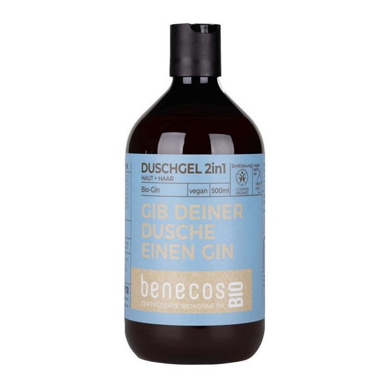 Benecos gel de Baño 2 en 1 ginebra Bio Vegan 500 ml